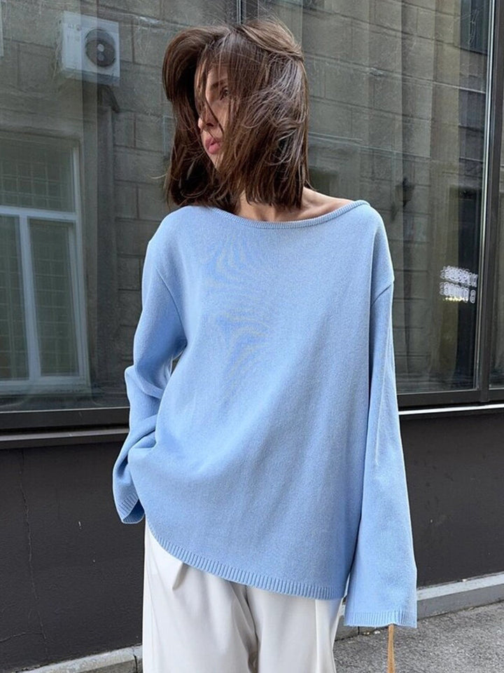Women Loose Fit Casual Knit Sweater Lune London
