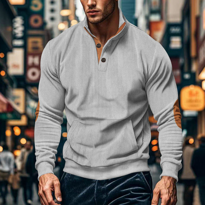 Long-sleeved t-shirt for men with a structured design and modern details Lune London