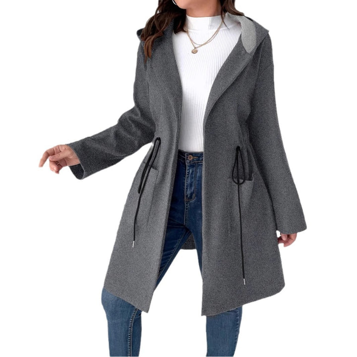 Ladies comfortable transition jacket with hood and drawstring Lune London