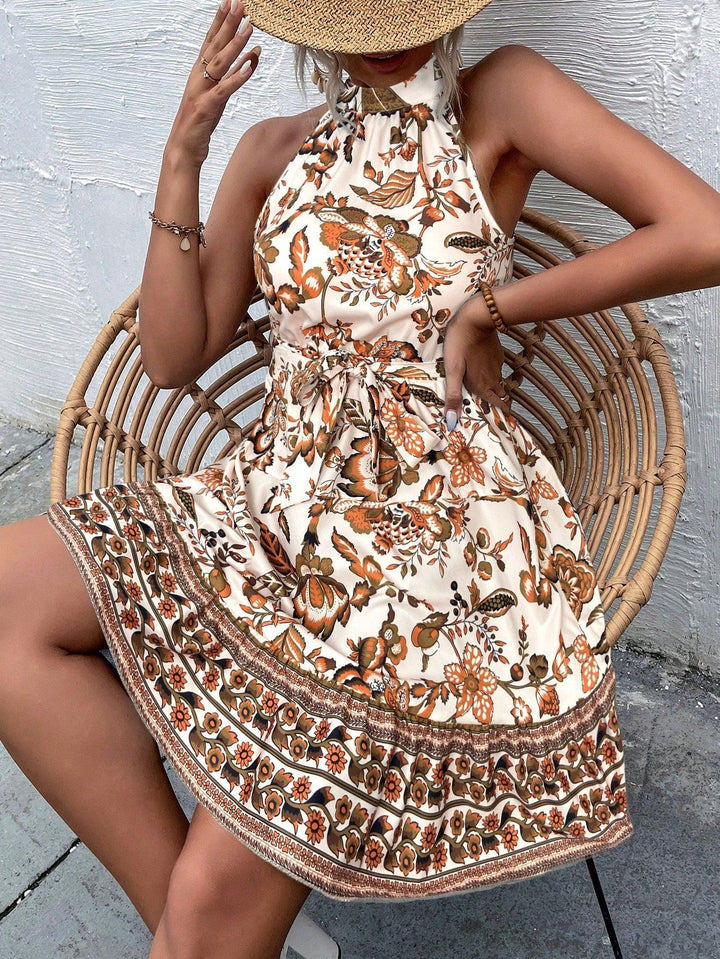 Women Flowers Necklace Summer Dress Lune London