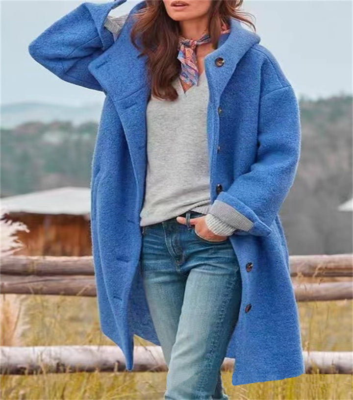 Ladies Oversized Chic Wool Coat
