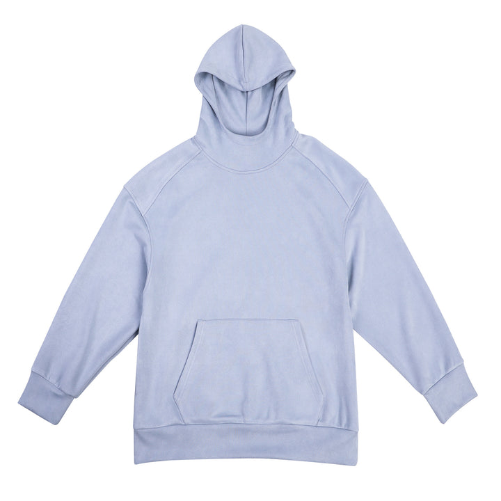 Men's casual hooded sweatshirt with high collar and practical kangaroo pocket Lune London