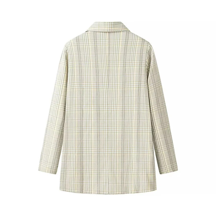 Ladies elegant checked blazer Lune London