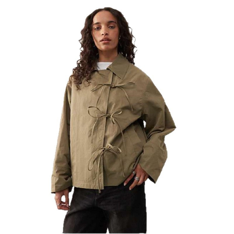 Leisure jacket for women with modern belts and a casual fit Lune London