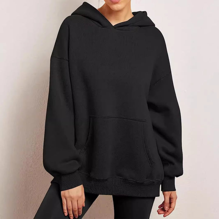 Ladies Oversized Hoodie with practical pockets and a soft lining Lune London