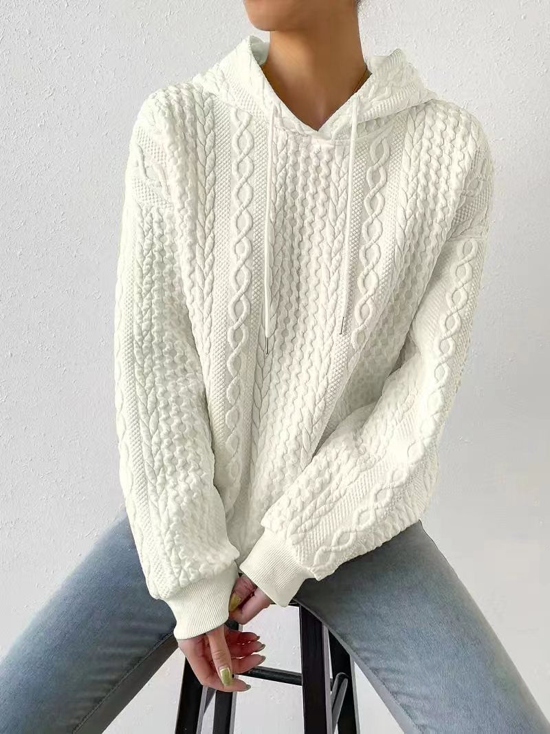 Lune London | Hooded jacquard sweater