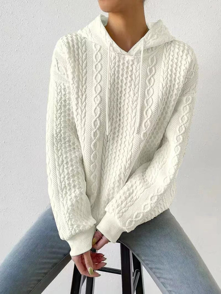 Lune London | Hooded jacquard sweater