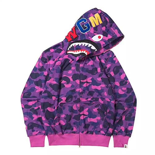 Women's hoodie jacket with modern camouflage design and high-quality cotton blend Lune London