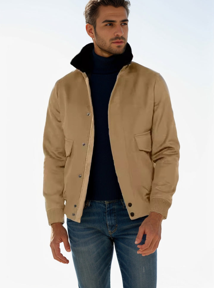Modern casual jacket for men with high collar Lune London