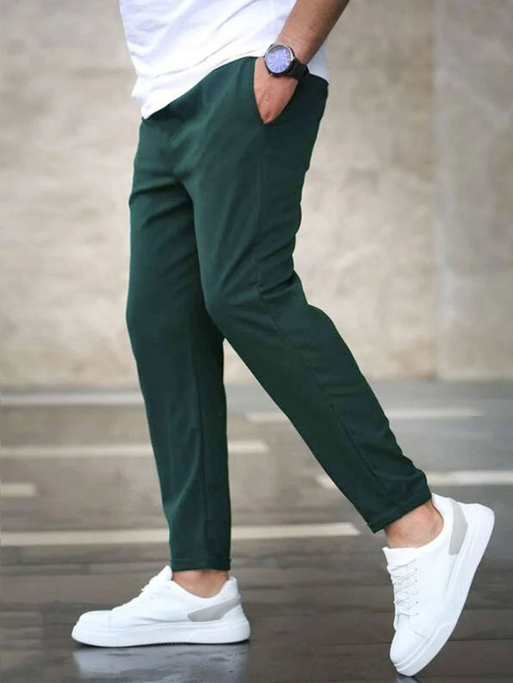 Casual chino pants for men with elastic waist Lune London