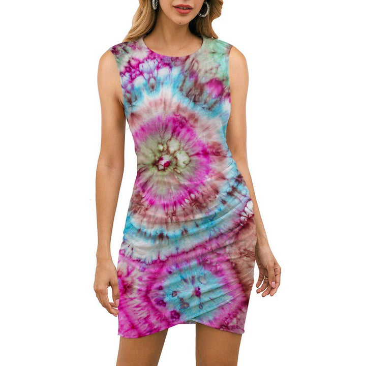 Robe portefeuille femme avec design de mandala floral et silhouette ajustée Chic & Stil