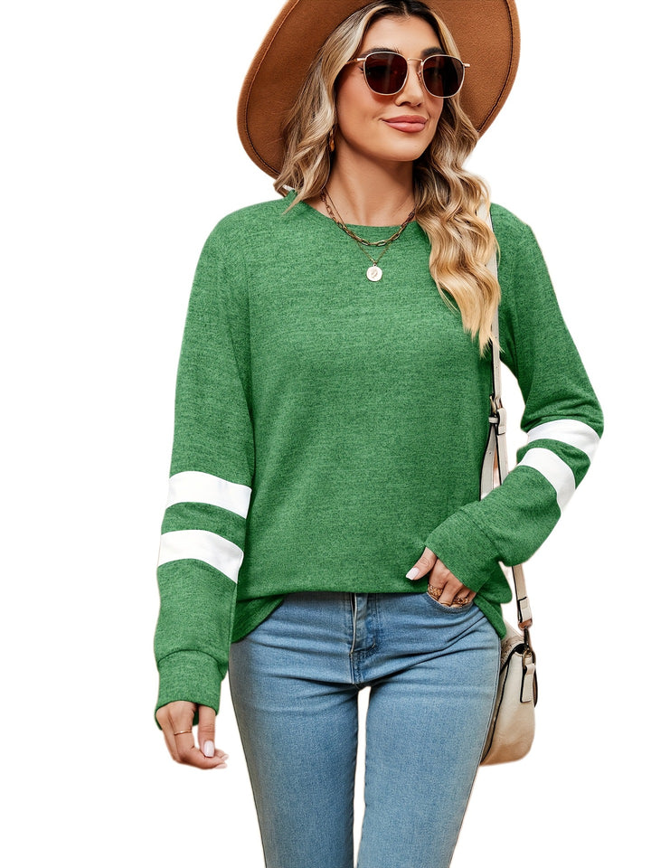 Sporty sweatshirt for women with decorative band details Lune London