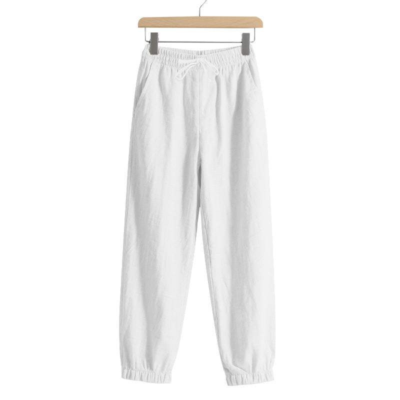 Men's leisure jogger pants with elastic waistband and side pockets Lune London