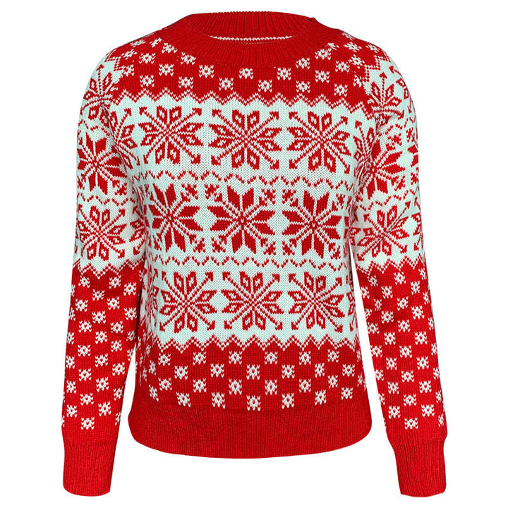 Lune London | Women's winter sweater with festive snowflake pattern