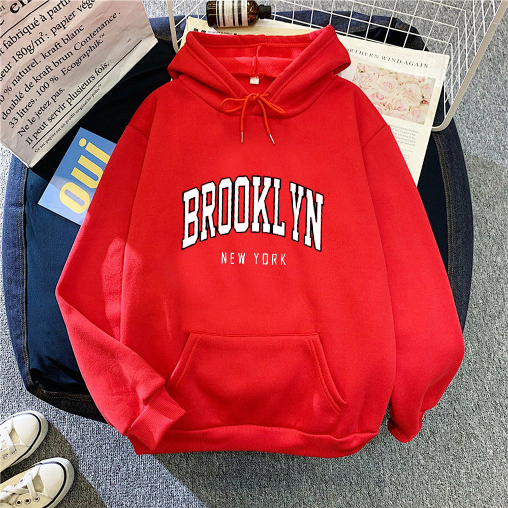 Women's hoodie with stylish Brooklyn print Chic & Stil
