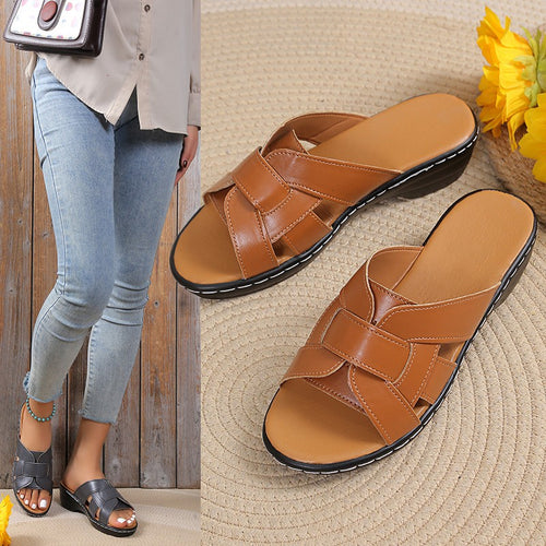Women Elegant and Comfortable Strappy Sandals Lune London
