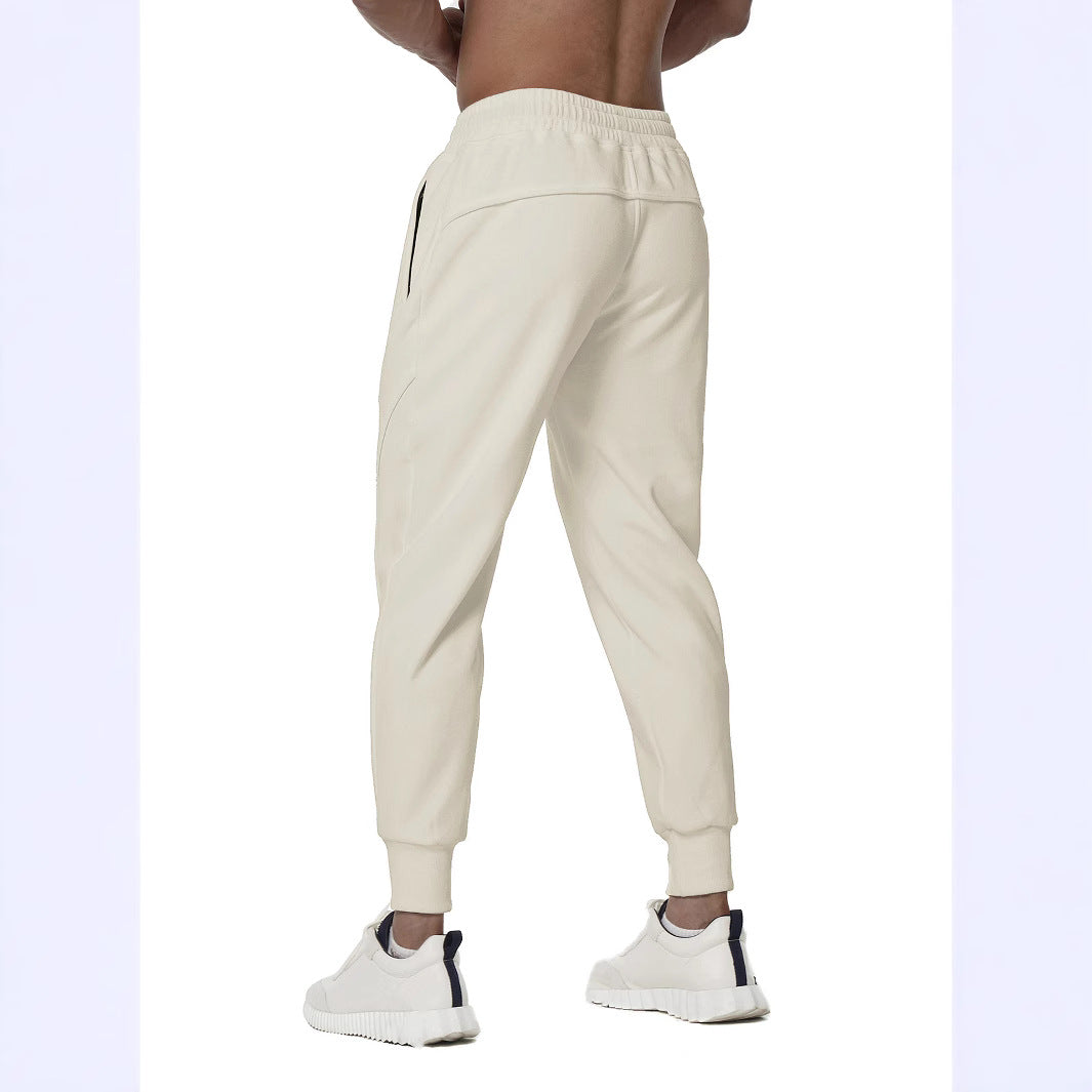 Sporty men's jogger pants with ergonomic cut and chic side inserts