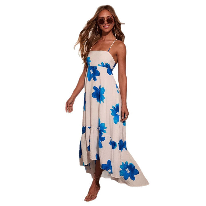 Summer maxi dress for women with straps and voluminous skirt Chic & Stil