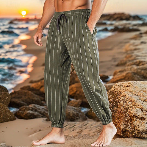 Leisure pants for men with elastic waist and side pockets Lune London
