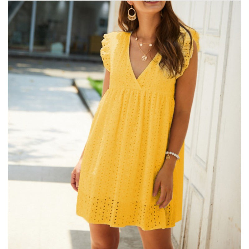 Lune London Eyelet Embroidery Summer Dress for Women