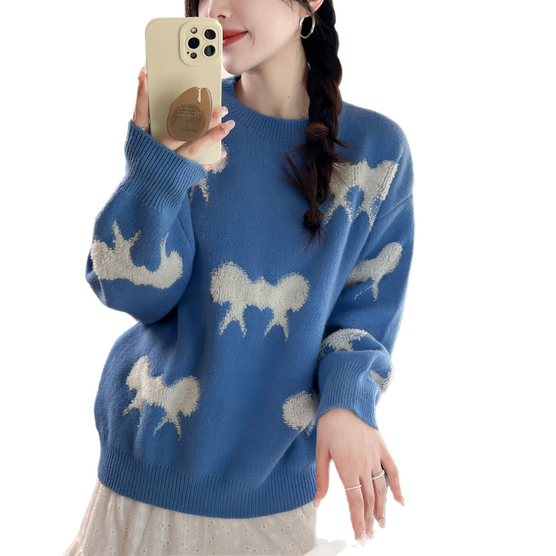 Pull femme à motifs avec motif animal élégant et coupe décontractée Chic & Stil