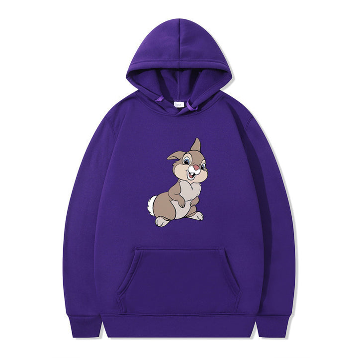 Women's hooded sweatshirt with cute rabbit design and comfortable kangaroo pockets Lune London