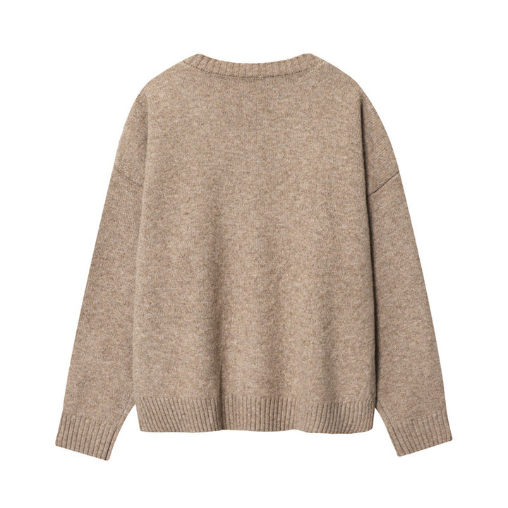 Pull femme en V en laine douce Chic & Stil