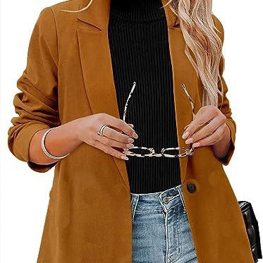 Classic women's blazer with modern design featuring a stylish lapel Lune London