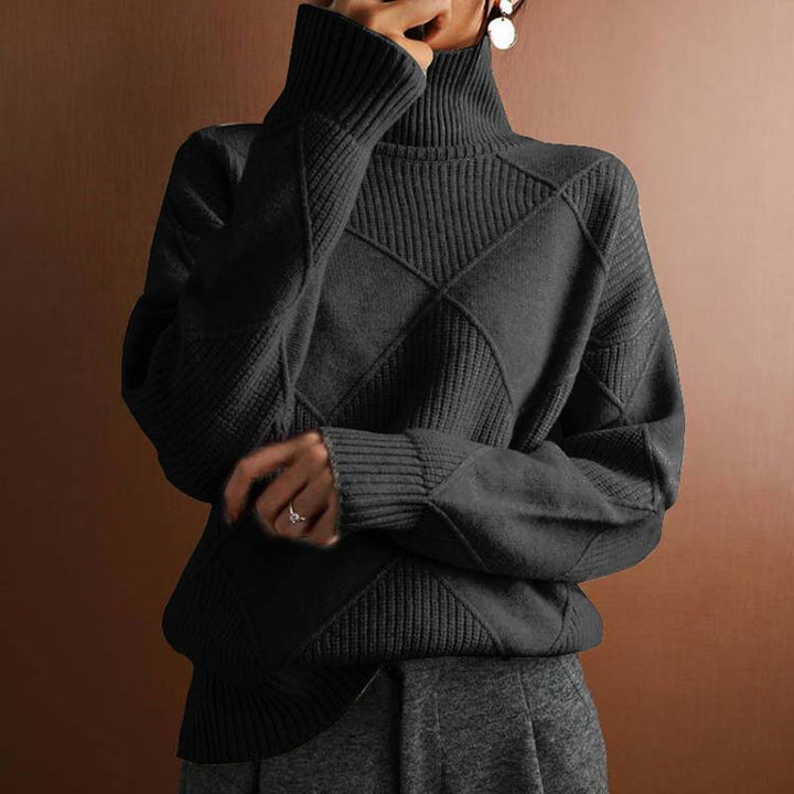 Lune London | Solid Color Classic Knit Sweater for Women