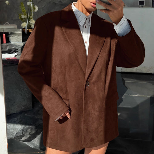 Women’s suede blazer set with integrated mini dress option Lune London