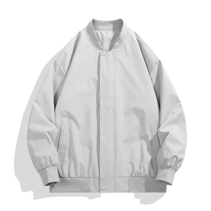 Men's sporty transition jacket with high collar and practical side pockets Lune London