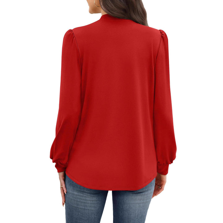 Ladies Elegant Blouse with Puff Sleeves Chic Und Stil
