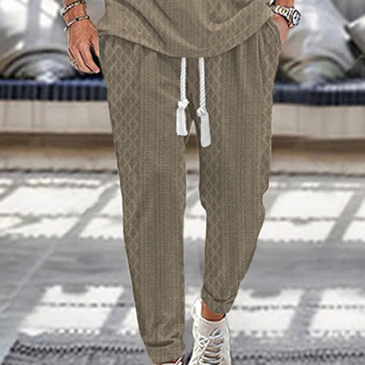 Men's sporty jogger pants with modern accents Lune London