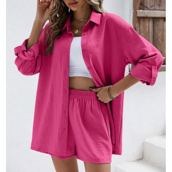 Lune London casual top and shorts set for women
