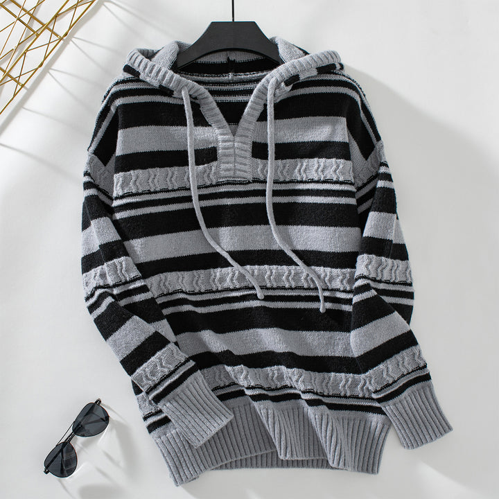 Women's hoodie with modern stripe patterns Lune London