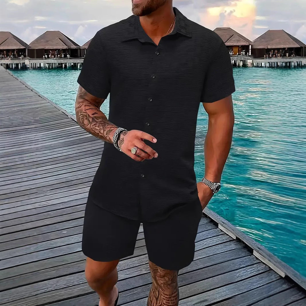Men's Structured Short Sleeve Beach Outfit Lune London