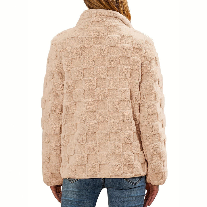 Veste en polaire pour femme avec design texturé et poches latérales Chic & Stil