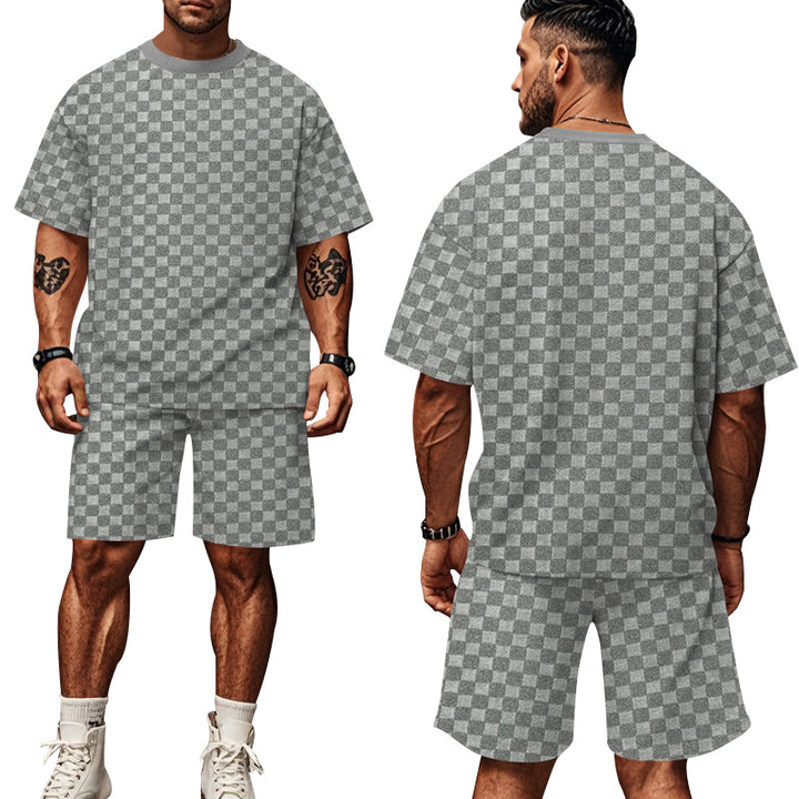 Casual set for men with oversized t-shirt and shorts Lune London
