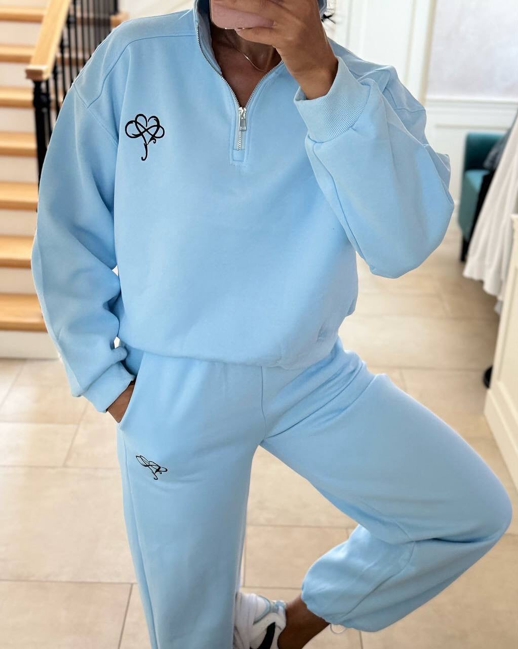 High quality polar fleece sweater for women Lune London with high collar