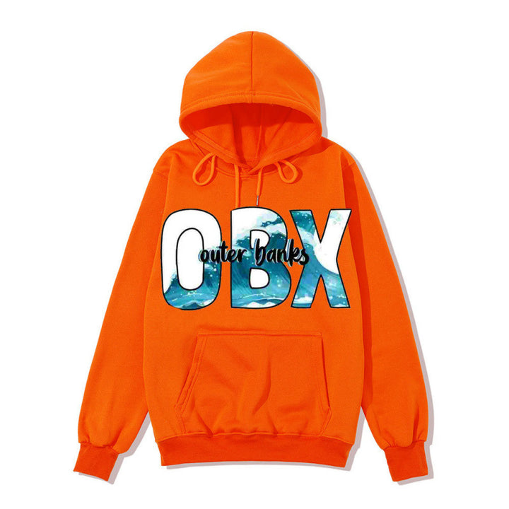 Women's Hooded Sweatshirt with Maritime Graphic Design Chic & Stil