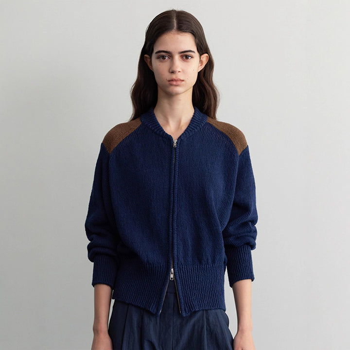 Cardigan féminin à la mode avec zipper Chic & Stil