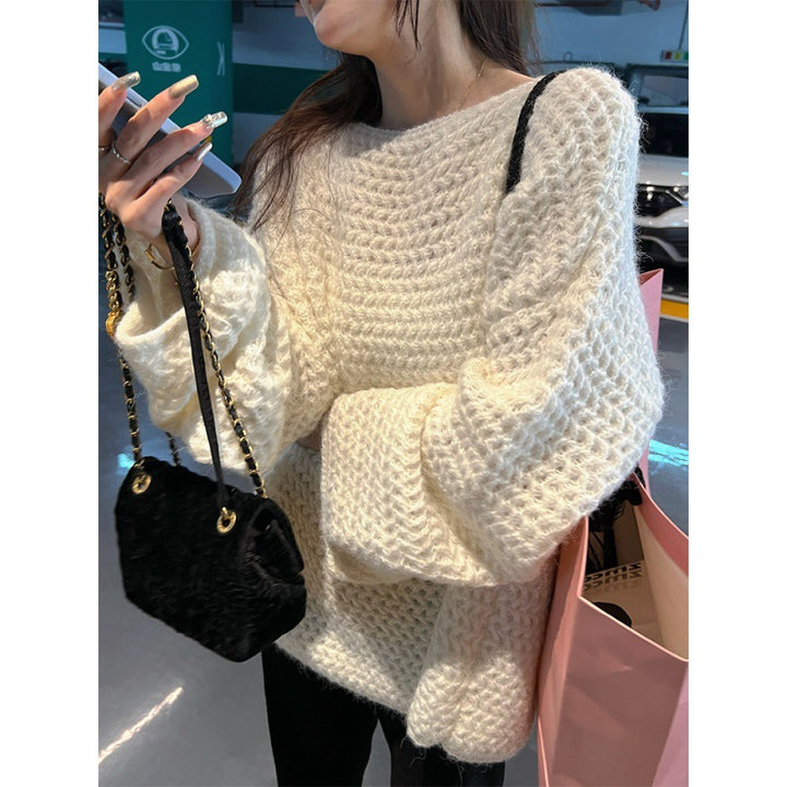 Pullover surdimensionné et confortable pour femmes en tricot épais Chic & Stil