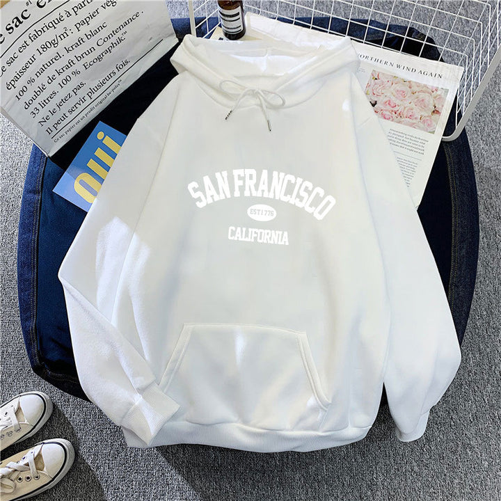 Women's Hoodie with San Francisco Print Chic & Stil