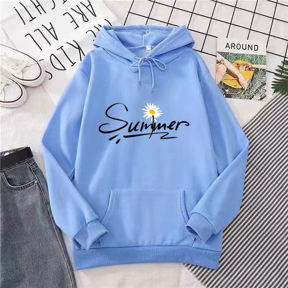 Women's hooded sweatshirt with cool summer motif Chic & Stil
