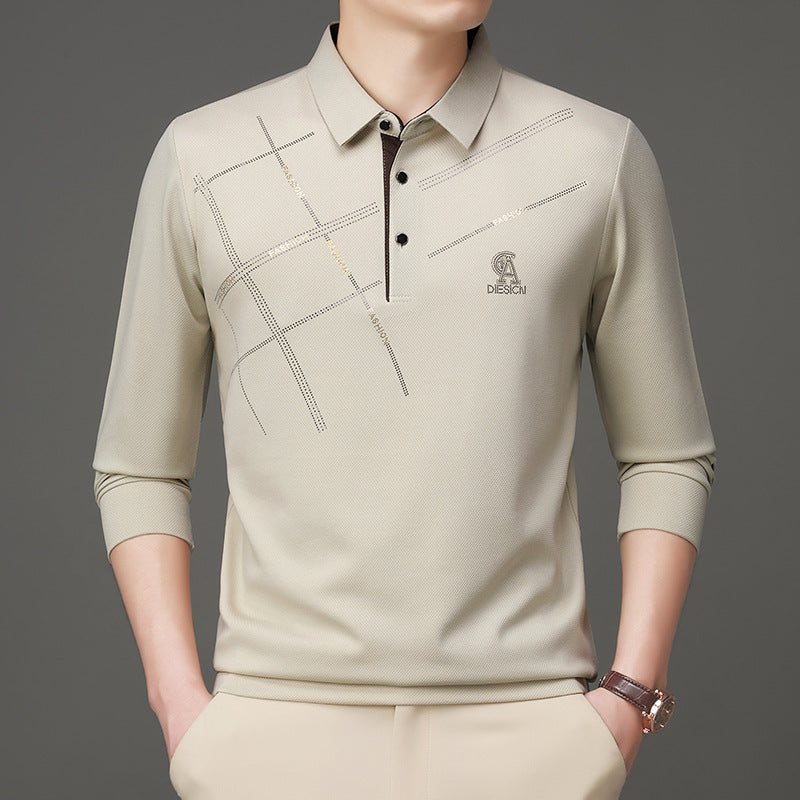Men's polo t-shirt with stylish graphic print and high-quality functional material Lune London