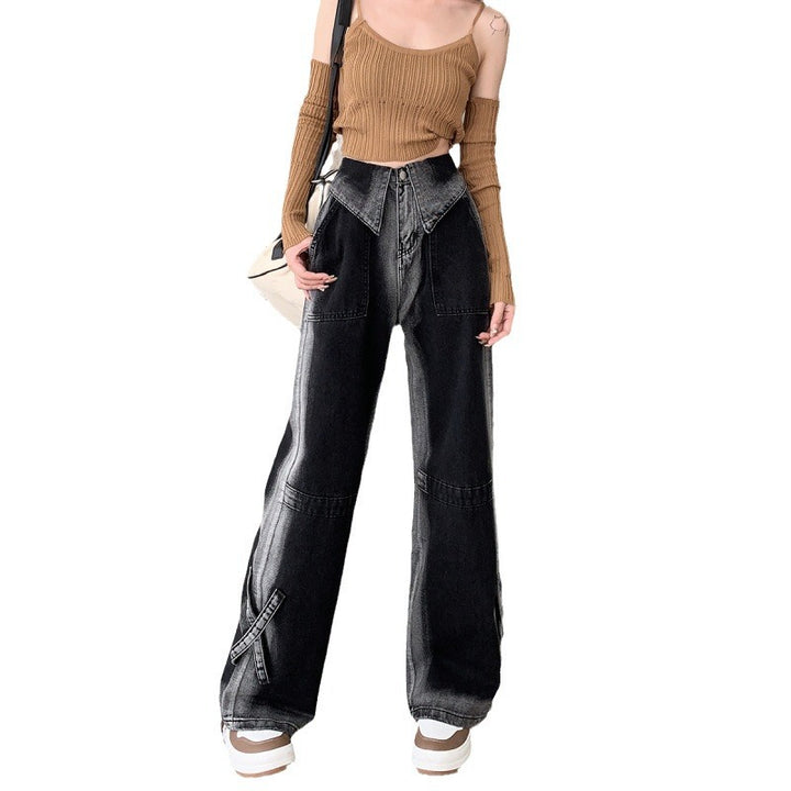 Jeans larges pour femmes avec des fentes latérales innovantes Chic & Stil