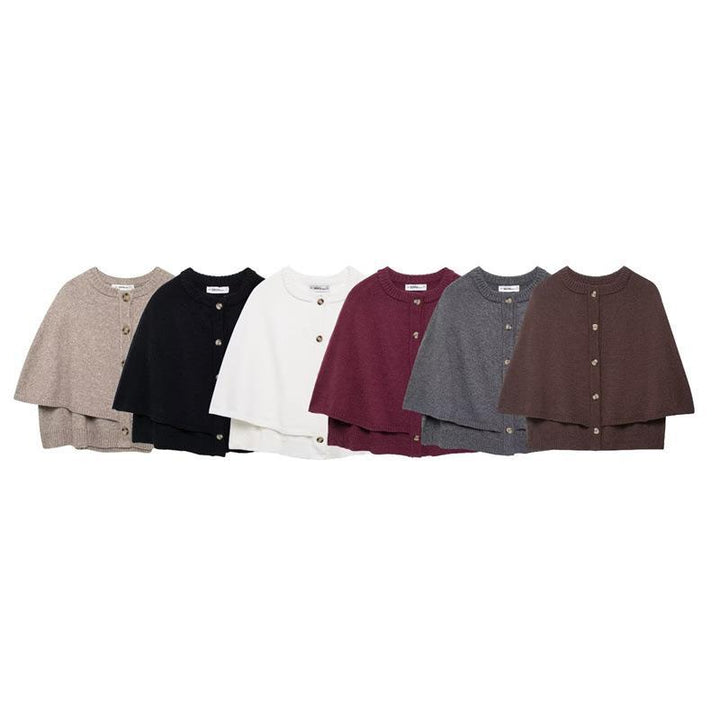 Ladies trendy poncho sweater Lune London