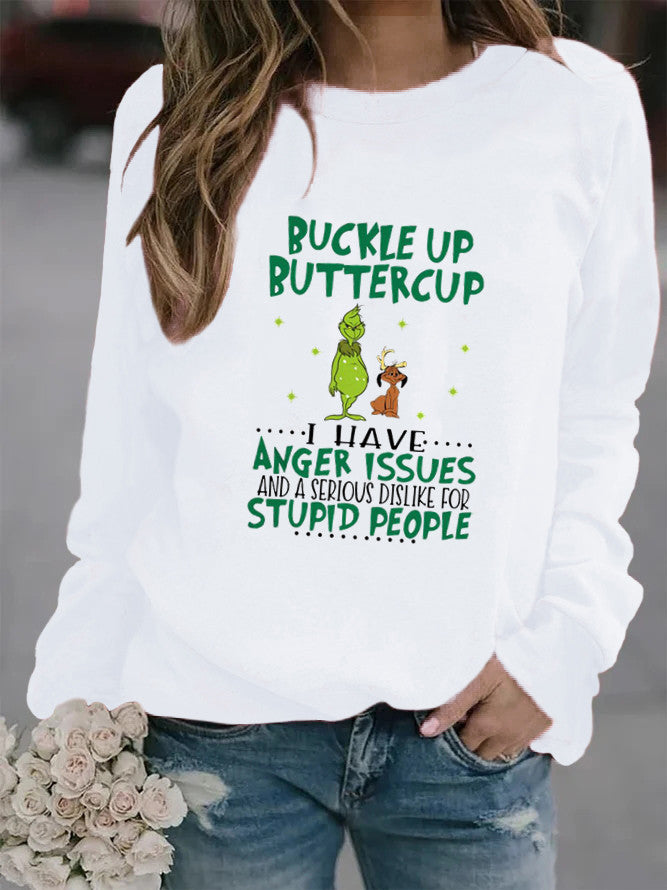 Sweat-shirt femme avec citation humoristique et design créatif Chic & Stil