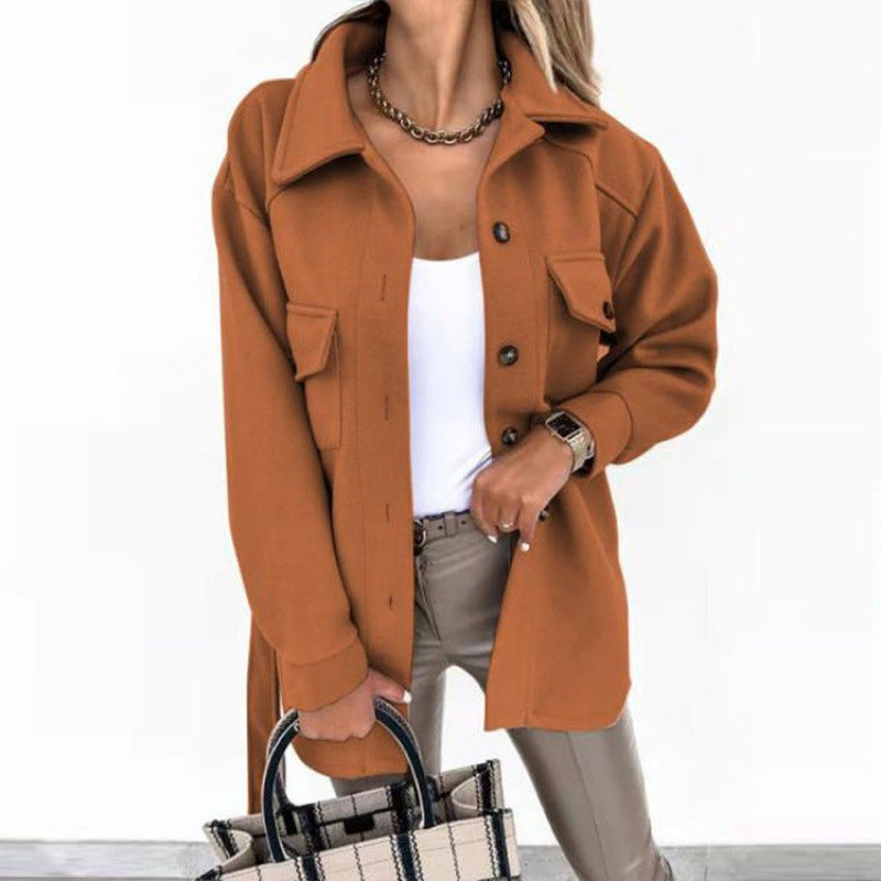 Casual long sleeve jacket for women with pockets Lune London