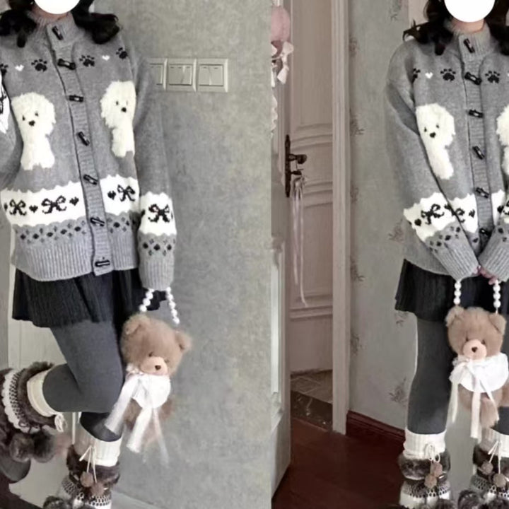 Women Animal Print Vest with Chic and Stylish Button Details